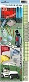 Paper House Productions Photo-Real 13-Inch by 4-1/2-Inch Cardstock Stickers, Golf