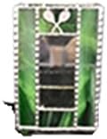 Stained Glass Pencil Box Green