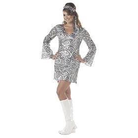 Disco Diva Womens Adult Sexy Costume Plus Size 16-22