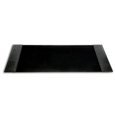 Crocodile Leather Desk Pad in Black