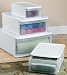 Kitchen & Housewares : Stacking Plastic Storage Drawers- Medium / White