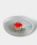 Grehom Floating Candle-Hibiscus Red, Handmade Scented Candle, Of natural materials,