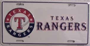 Texas Rangers License Plate Frame MLB