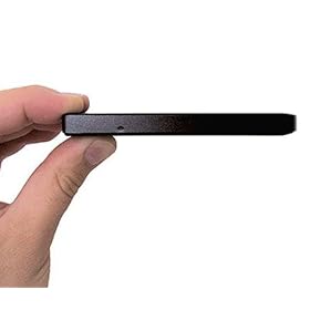 BIPRA 120GB 120 GB External Portable Hard Drive Pocket Size Slim Includes One Touch Back Up Software - Black - FAT32