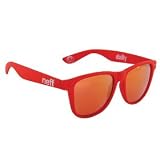 Neff Daily Shade Sunglasses Red Soft Touch, One Size