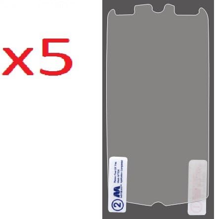5x Casio G'zOne Commando 4G LTE C811 Screen Protector CLEAR PRE-CUT No Cutting Require Perfect Fit + Yellow Pry Tool