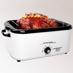 Hamilton Beach 32182 18-Quart Roaster Oven with Buffet Pans, White by Hamilton Beach