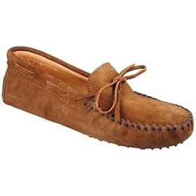 Buy Minnetonka Mens Pigskin Lined Driver Dusty Brown Casual by Minnetonka