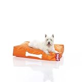 FATBOY Doggielounge small orange! Hundekissen Original, Sitzsack fuer den Hund, Hundebett, Doggybag klein!