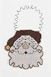 Santa Face Counted Cross Stitch Wizzer Ornament Kit