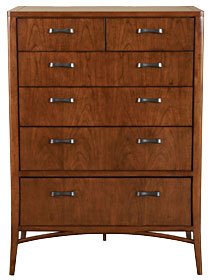 Brock Contemporary Wood Bedroom Furniture Set: Brock Contemporary 6 Drawer Chest