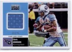 2010 Topps Magic Relics #161 Chris Johnson - Tennessee Titans (Piece of Authentic Jersey - Serial #d to 25) (Football Cards)