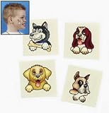 72 Puppy Dog Temporary Tattoos Birthday Party Favors