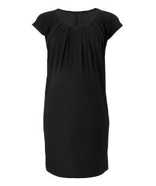 Maternity Value Black Jersey Short Sleeve Dress