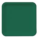 Creative Converting Touch of Color 18 Count Square Paper Dinner Plates, Hunter Green