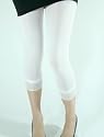 fxko Zahia Caprileggings glatt mit Spitze weiss 370TG1SP