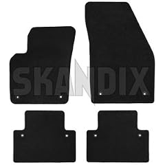 Fu�mattensatz grau/schwarz Velours f�r Volvo S40, V50