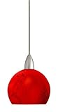 Besa Lighting QP-5658MA-SN Satin Nickel Palla Quick-Connect Pendant for use with Monorail or Track Systems from the Palla Collection featuring Magma Glass