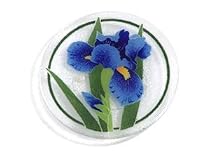 Peggy Karr 8-Inch Glass Iris Plate