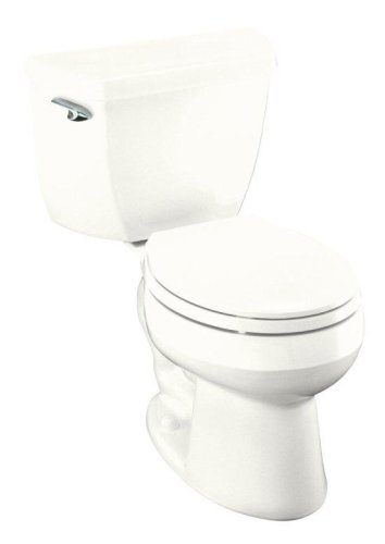 Buy Kohler Wellworth K-3423-0 Bathroom Round Front Toilets White