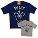 Dad & Sprog Pint/Half Pint Twin Set in Blue & Grey
