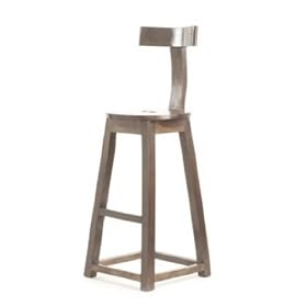 Go Home 9197 British Isle 30 Inch Rustic Wooden Barstool