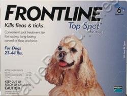 Frontline Topspot Blue 23-44 pounds - 6 Pack