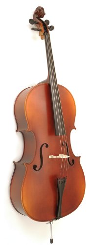 Knilling Bucharest Model Laminated Cello Outfit, 3/4 Size (Perfection Pegs, Thermoplastic Case, Glasser Fiberglass Bow)