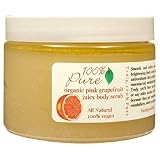 100% Pure Sugared Pink Grapefruit Body Scrub 13 oz. - B0014B2NJU