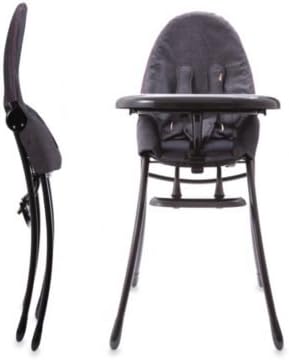 Bloom Nano Urban High Chair In Matte Black/diesel Denim