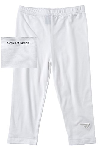 Sportoli® Baby Girls and Toddlers Cotton Blend Jersey Knit Solid Long Leggings - White (Size 4T)