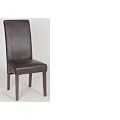 2er Set Stuhl PU Leder braun kolonial antik Stil Esszimmer Hochlehner preiswert