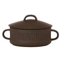 Dansk Flamestone Brown Covered Round Casserole - 4 Qt