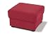 Storage Foot Stool Chennile Flame Red
