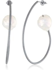 Azaara Pearl Hoop Earrings