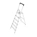 Hailo L40 150 kg Capacity Aluminium Stepladder (6 Steps)