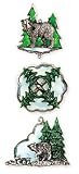 Black Bear Lodge Wildlife Pewter Cast Wind Chimes - B000JFEITU