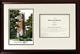 Graduate- Michigan State, Beaumont Tower Framed Lithograph With Diploma Opening