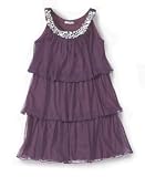 Kitty Kat Girls Tiered Jeweled Dress