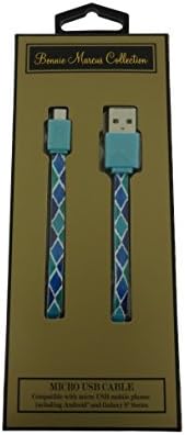 Bonnie Marcus 3.5' Micro USB Sync/Charge Cable - Geometric Patterns