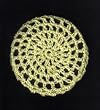 Lemon Yellow Classic Crocheted Hair Bun Cover- MEDIUM