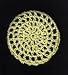 Lemon Yellow Classic Crocheted Hair Bun Cover- LARGE
