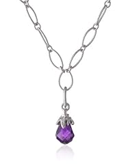 Sterling Silver Briolette Necklace, 18"