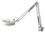 Normande Lighting 22W Daylight Spectrum Clamp Lamp w/ Magnifier. 42" in Height with white Painted Finish