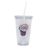 Los Angeles Clippers Double Wall Tumbler with Straw
