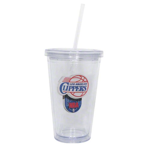 Los Angeles Clippers Double Wall Tumbler with Straw