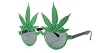 Fun and Funky "High Times" Green Glitter Sunglasses Fun and Funky "High Times" Green Glitter Sunglasses