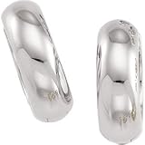 14K White Gold Hinged Earring