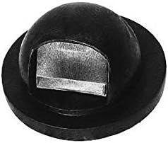 32 Gallon Round Dome Top Lid in Black