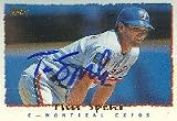 Tim Spehr, Montreal Expos, 1995 Topps Autographed Card